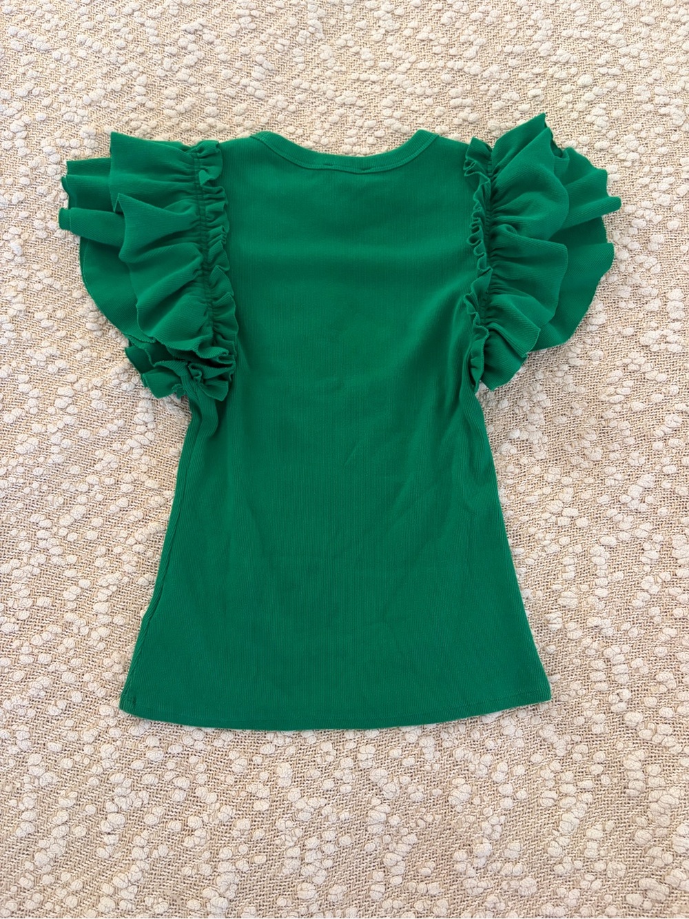 Express Green Too with Ruffle Sleeves - Picture 2 of 3